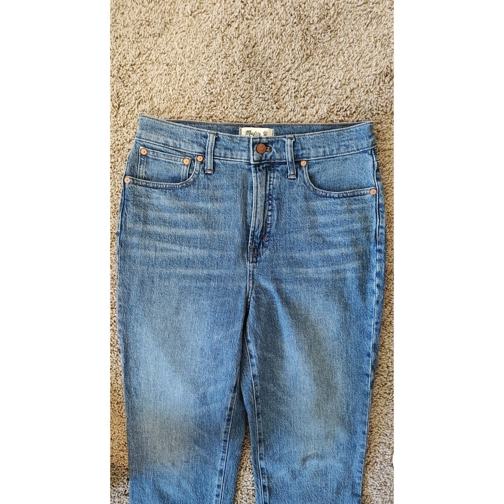 Madewell The Perfect Vintage Jean Size 29 Blue‎ High Rise Raw Hem Denim Pants - Picture 3 of 12